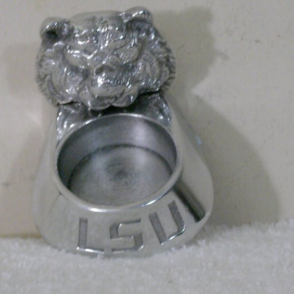 LSU Tigers Tea Light Holder with Candle - Arthur Court Designs - Picture 8 of 11